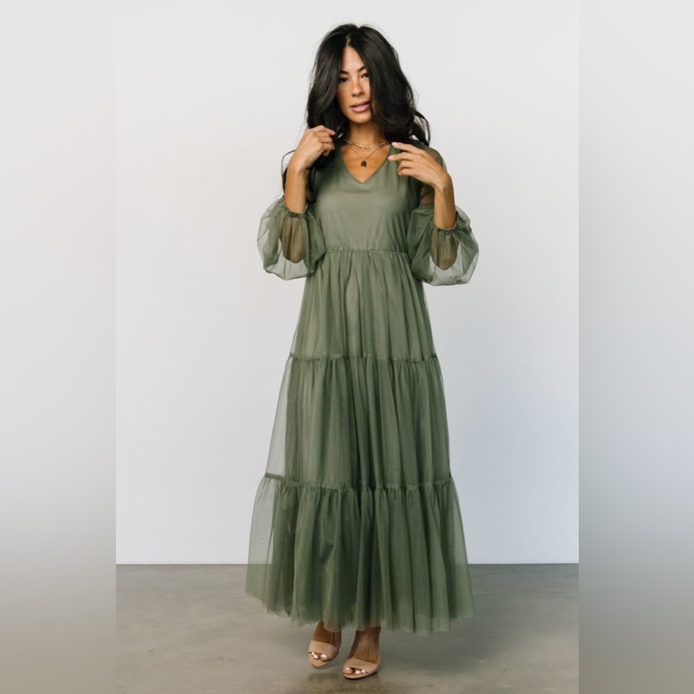 Baltic Born Olive Long Sleeve Dress